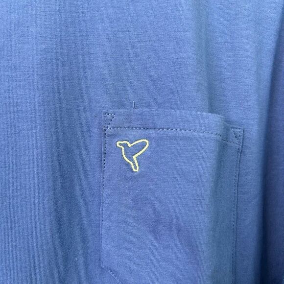 Birddogs Men’s Long Sleeve Pocket T-Shirt Blue XL Cotton Blend Crewneck Logo Tee - Picture 3 of 9